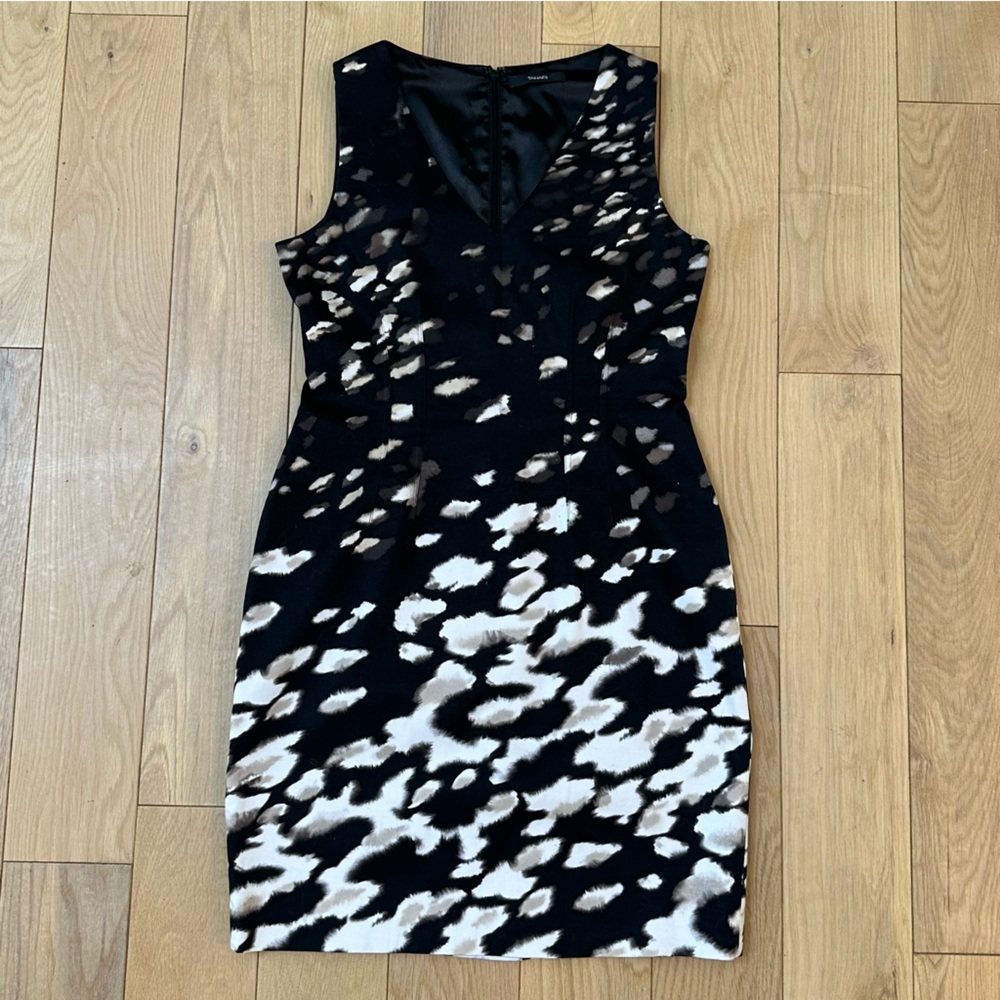 Tahari Black Midi Dress | 98% Cotton